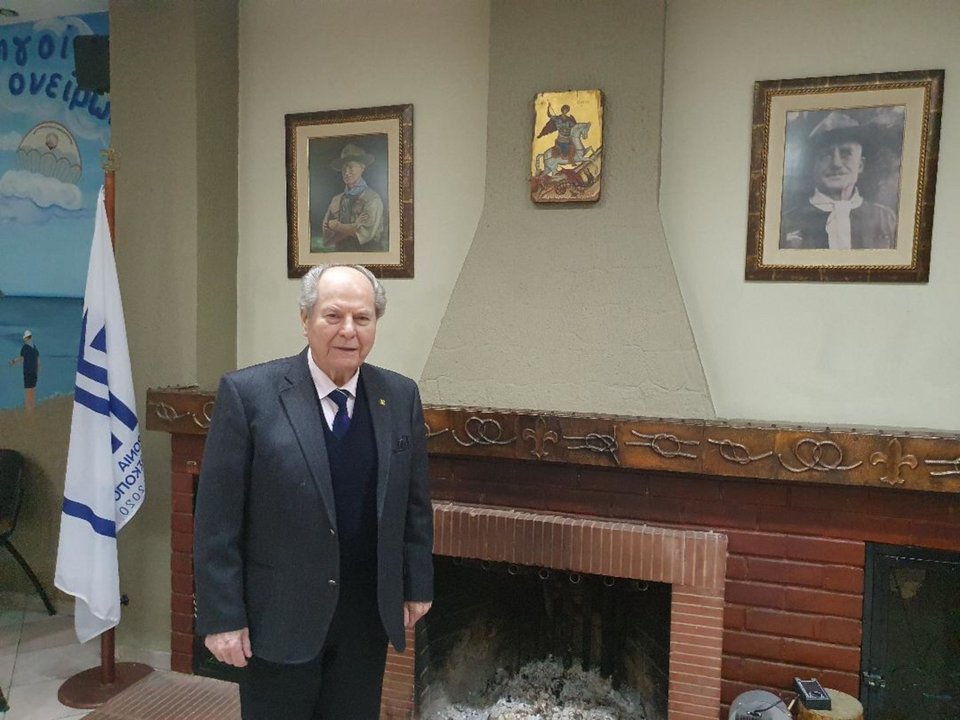 Ο Ευάγγελος Βαντσίδης, βετεράνος πρόσκοπος