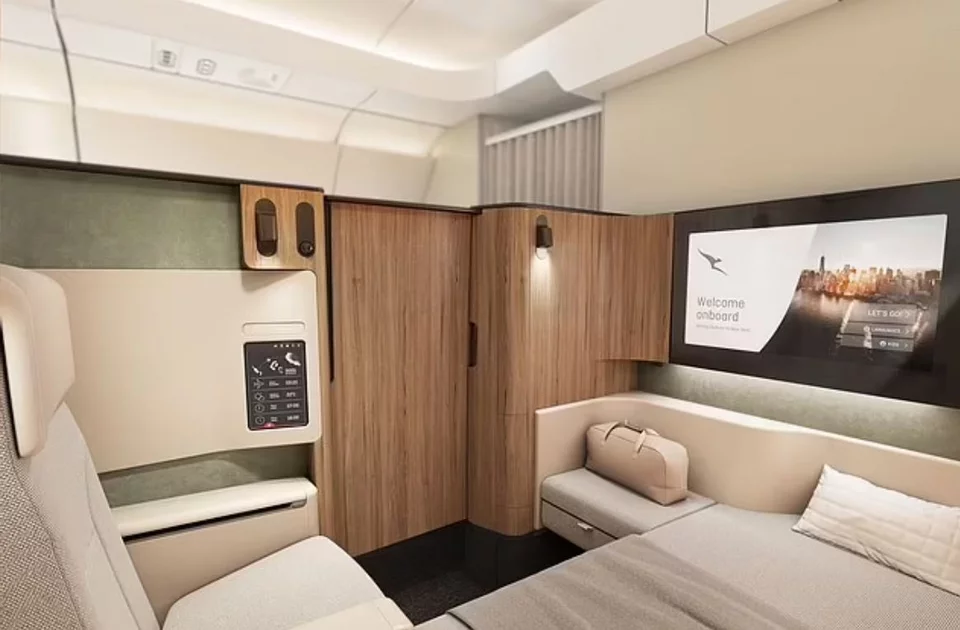 Η Qantas αποκάλυψε τα σχέδια των νέων πολυτελών καμπινών της