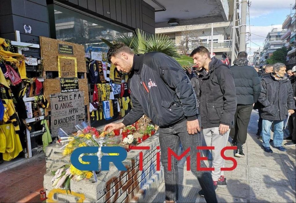 Τρισάγιο στη μνήμη του Άλκη Καμπανού/ Φωτογραφία: GRTimes.gr