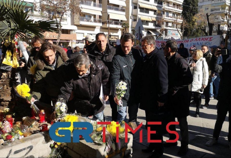 Τρισάγιο στη μνήμη του Άλκη Καμπανού/ Φωτογραφία: GRTimes.gr