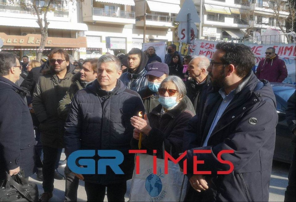 Τρισάγιο στη μνήμη του Άλκη Καμπανού/ Φωτογραφία: GRTimes.gr