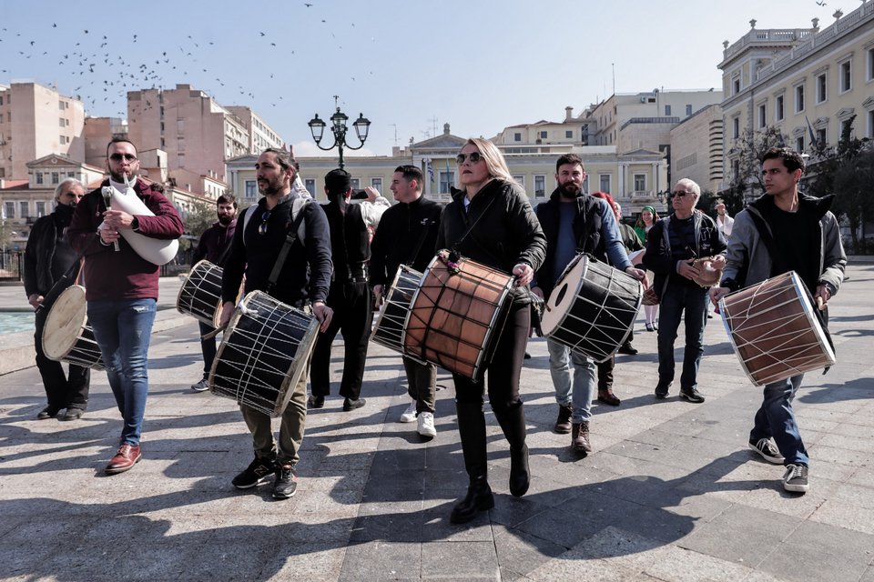 Τσικνοπέμπτη στη Βαρβάκειο Αγορά- Φωτογραφία EUROKINISSI-Κώστας Τζούμας