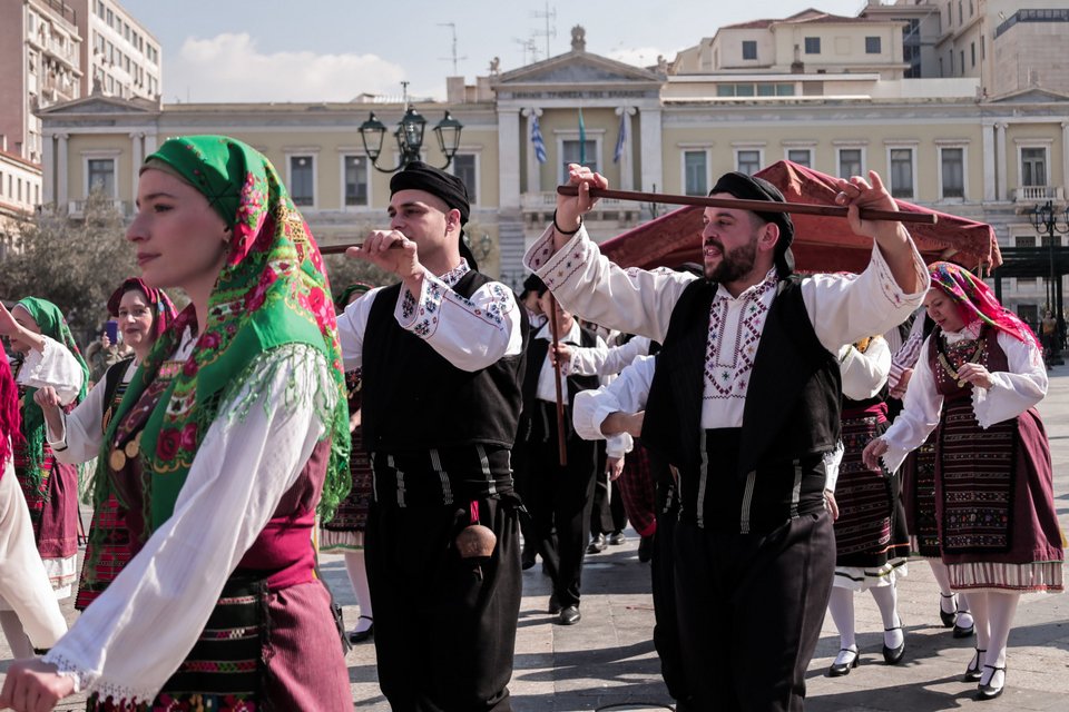Τσικνοπέμπτη στη Βαρβάκειο Αγορά- Φωτογραφία EUROKINISSI-Κώστας Τζούμας