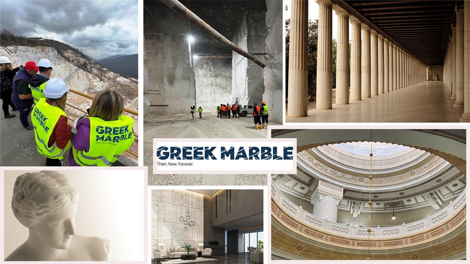 «Greek Marble | Then. Now. Forever.»