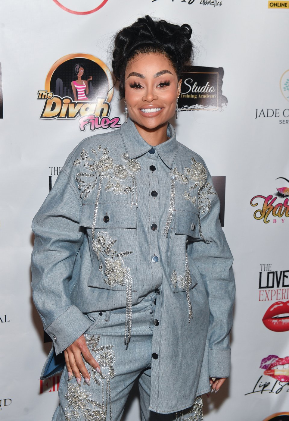 Η Blac Chyna στην πιο πρόσφατη έξοδό της την περασμένη εβδομάδα μετά την αφαίρεση των εμφυτευμάτων της