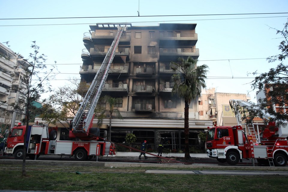 Καταστράφηκε ολοσχερώς το εστιατόριο από τη φωτιά