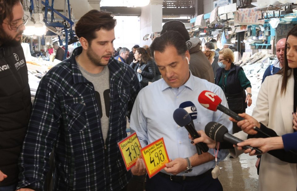 Στη Βαρβάκειο ο Άδωνις Γεωργιάδης / EUROKINISSI