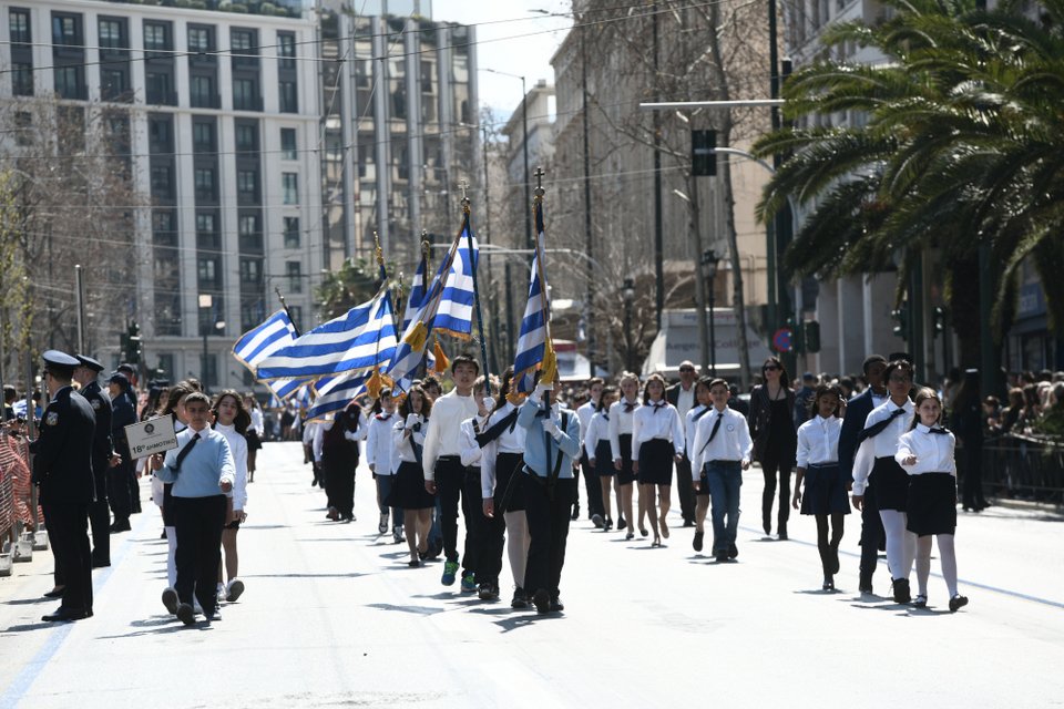 Μαθητική παρέλαση στην Αθήνα για την 25η Μαρτίου / EUROKINISSI