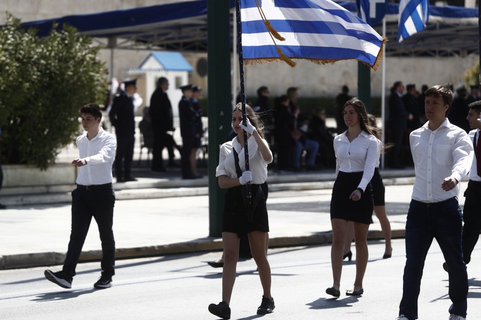 Μαθητική παρέλαση στην Αθήνα για την 25η Μαρτίου / EUROKINISSI 