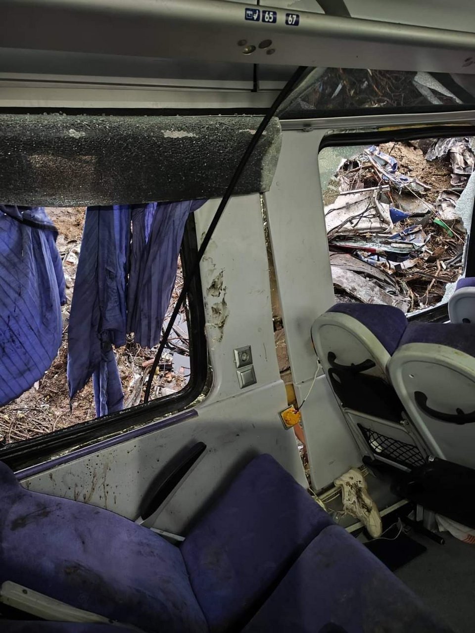 Η εικόνα από το εσωτερικό του τρένου, η θέση της άτυχης 23χρονης