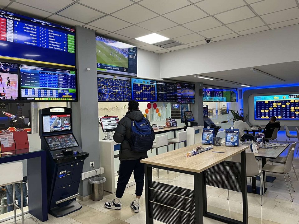 Το κατάστημα ΟΠΑΠ στην οδό Αγγελή Γοβιού 17 