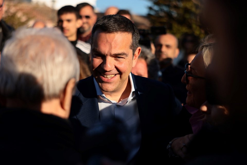 Ο Αλέξης Τσίπρας στο Λαύριο / Φωτογραφία: IntimeNews/ΠΕΡΙΣΤΕΡΗΣ ΔΗΜΗΤΡΗΣ