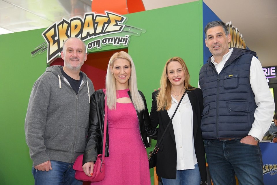 Μάριος Διανέλλος, Hellenic Lotteries Director, Αγάπη Γιαννακάκη PR Manager του ΟΠΑΠ, Χριστίνα Ζήση από την ομάδα του ΣΚΡΑΤΣ, Αριστείδης Κοροβέσης, Hellenic Lotteries Sales Director 