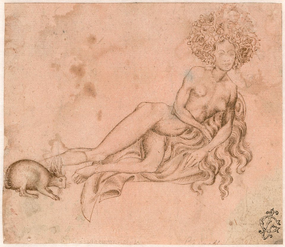 Στην Αλληγορία της Luxuria του Pisanello (1426), το κουνέλι συμβολίζει τη λαγνεία