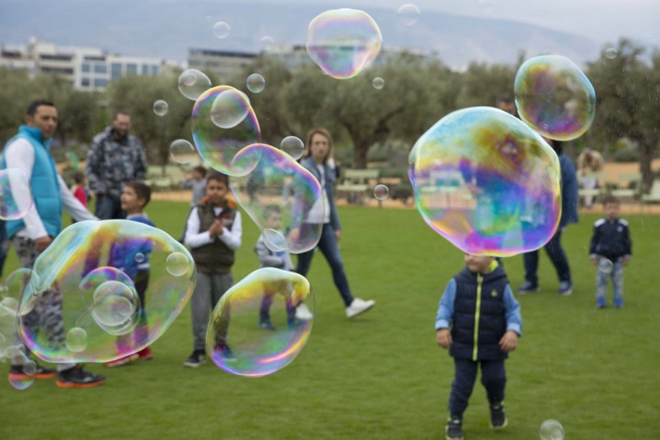 Bubble parade,