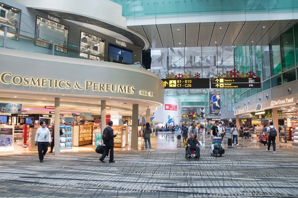 Το αεροδρόμιο Changi είναι ένα από τα μεγαλύτερα αεροδρόμια της Ασίας.