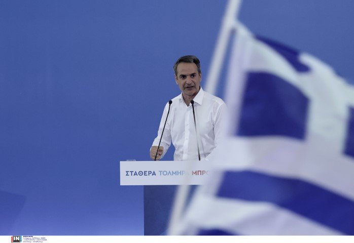 Ο Κυριάκος Μητσοτάκης στο κλειστό του Αιγάλεω / Φωτογραφία: Intimenews/ΛΙΑΚΟΣ ΓΙΑΝΝΗΣ