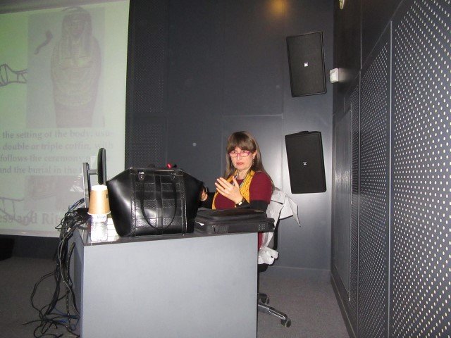 Η Αλίκη Μαραβέλια, πρόεδρος του Ελληνικού Ινστιτούτου Αιγυπτιολογίας, καθηγήτρια του ΚΕ.ΔΙ.ΒΙ.Μ.-Ε.Α.Π.-Φωτογραφία: ΑΠΕ