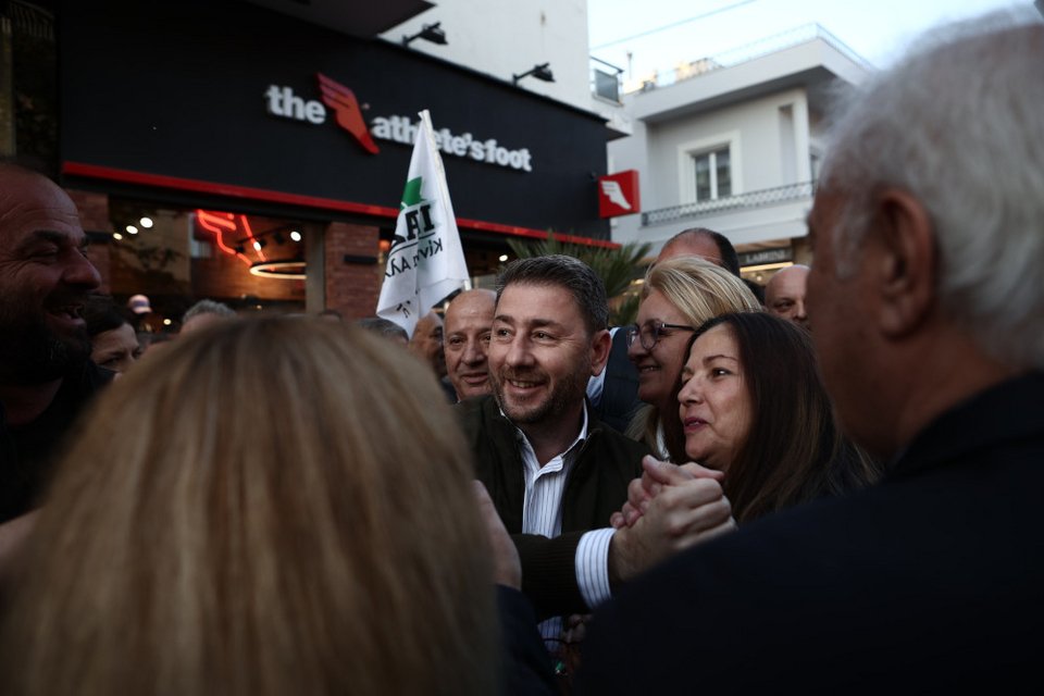 Ο Νίκος Ανδρουλάκης στο Περιστέρι