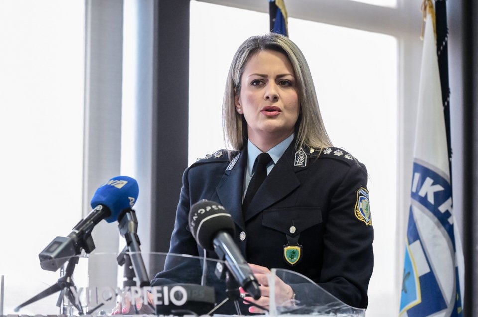 Η Εκπρόσωπος Τύπου της Ελληνικής Αστυνομίας, Αστυνόμος Β' Κωνσταντίνα Δημογλίδου