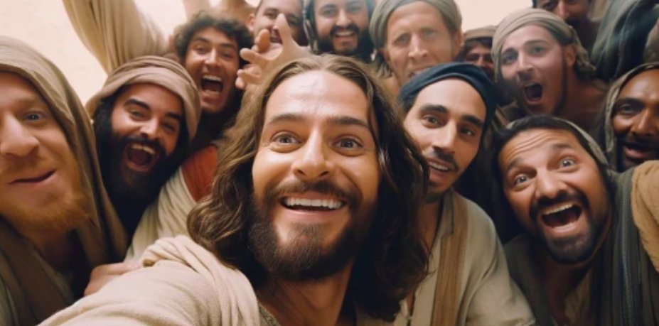 Ο Ιησούς με τους μαθητές του βγάζουν selfie
