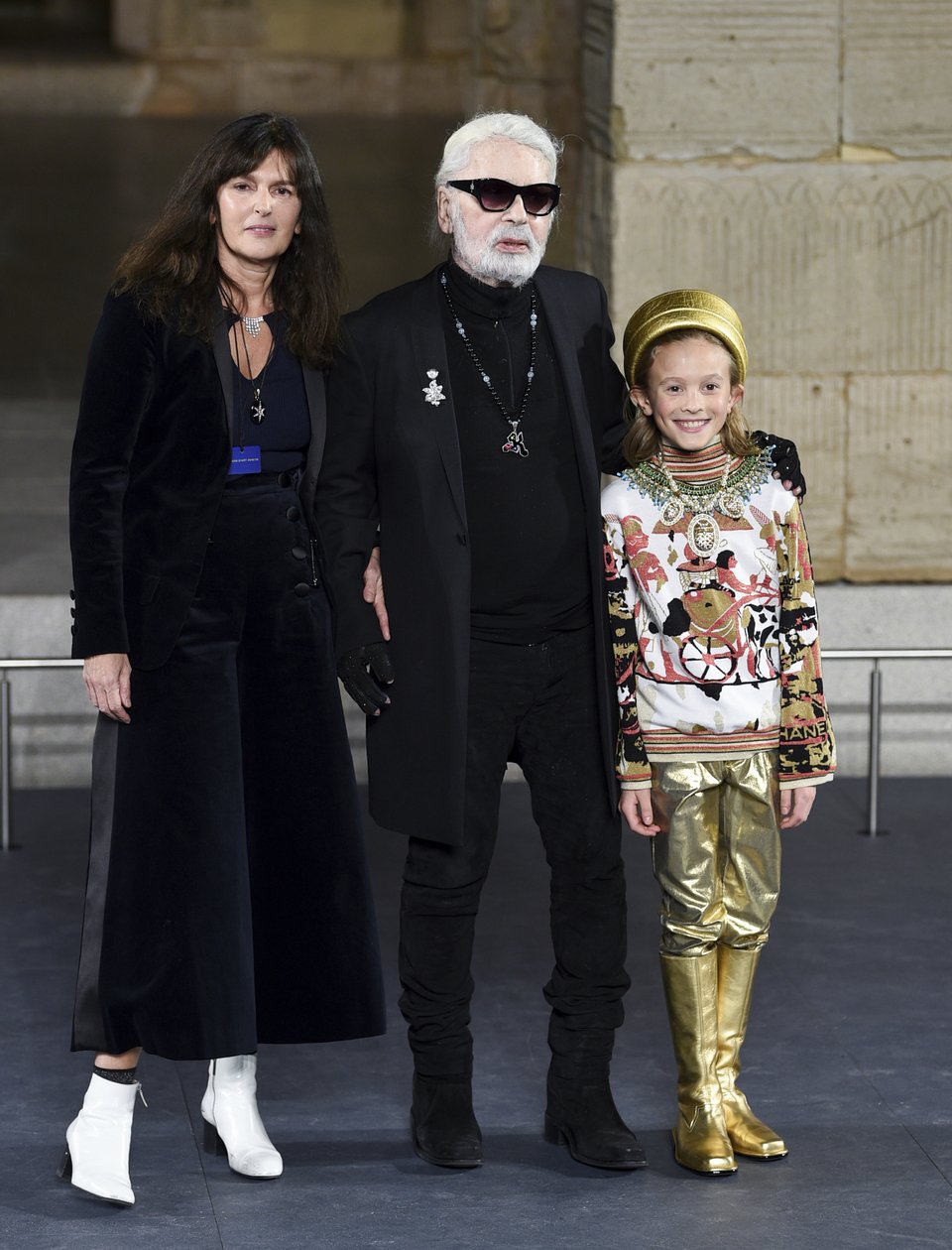 Ο Karl Lagerfeld με το βαφτιστήρι του Hudson Kroenig