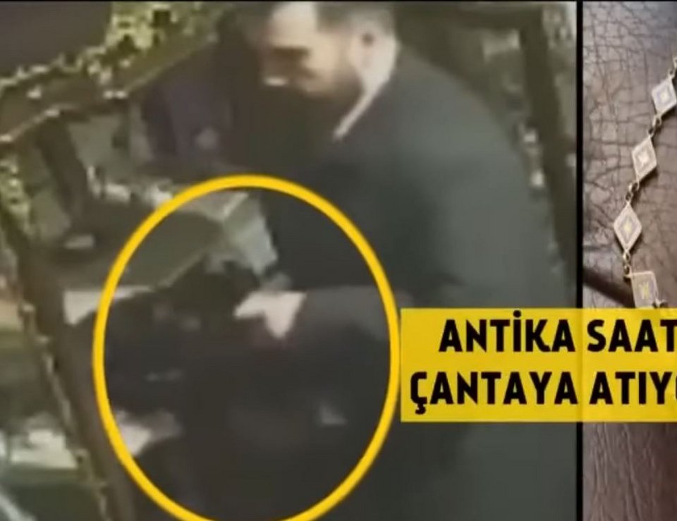 Η στιγμή της κλοπής του ρολογιού από τον Μέγα Αρχιμανδρίτη / youtube
