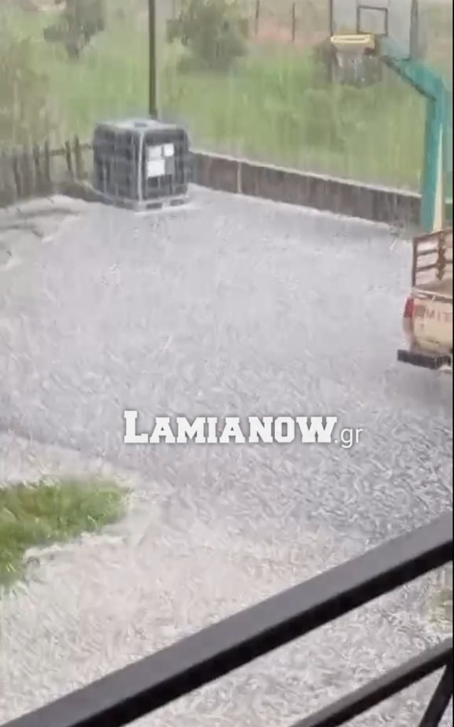 Χαλάζι στη Λαμία / Lamianow.gr