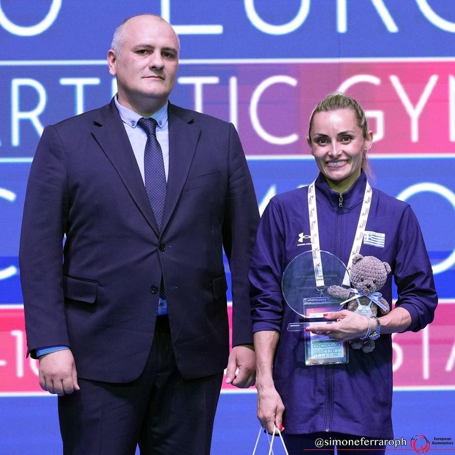 Η European Gymnastics βράβευσε τη Βασιλική Μιλλούση ως αθλήτρια-σύμβολο του ευρωπαϊκού πρωταθλήματος ενόργανης