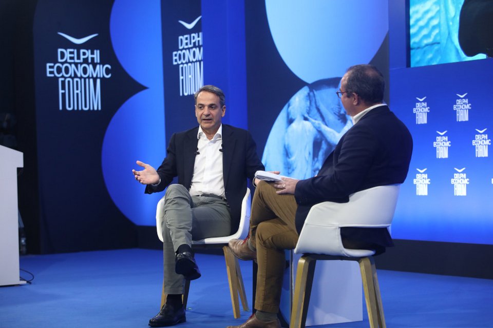 Ο Κυριάκος Μητσοτάκης στο 8ο Οικονομικό Φόρουμ των Δελφών