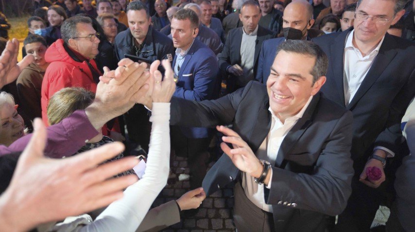 Ο Αλέξης Τσίπρας στον Πύργο - Φωτογραφία: Γ.Τ ΣΥΡΙΖΑ / ANDREA BONETI