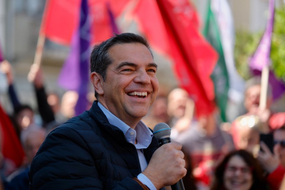 Ο Αλέξης Τσίπρας σε προεκλογική ομιλία στη Χίο