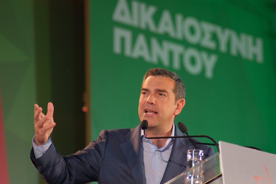 Ο Αλέξης Τσίπρας σε προεκλογική ομιλία στην Κω / Φωτογραφία: Eurokinissi