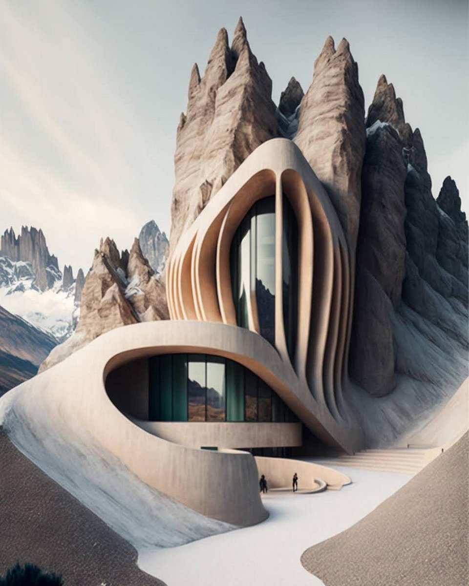 Δημιουργία με Midjourney της ντιζάινερ και ερευνήτριας σχεδιασμού Ai Ebrar Eke / Φωτογραφία Ai: ai.arch.itecture/Instagram