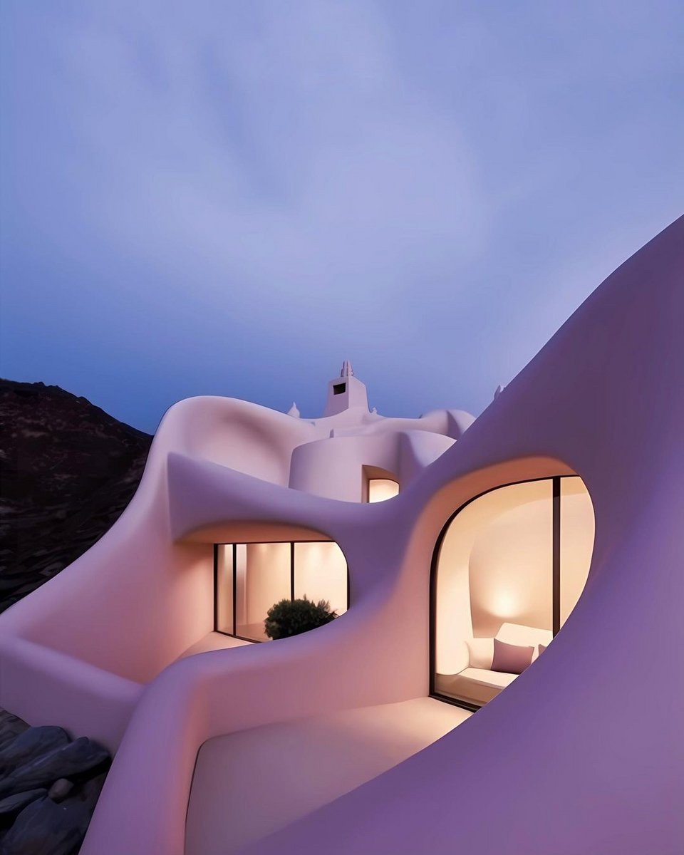 Τα σπίτια τύπου Γκαουντί μοιάζουν σμιλεμένα στο χέρι σαν γλυπτά / Φωτογραφία Ai: spathumpa/Instagram