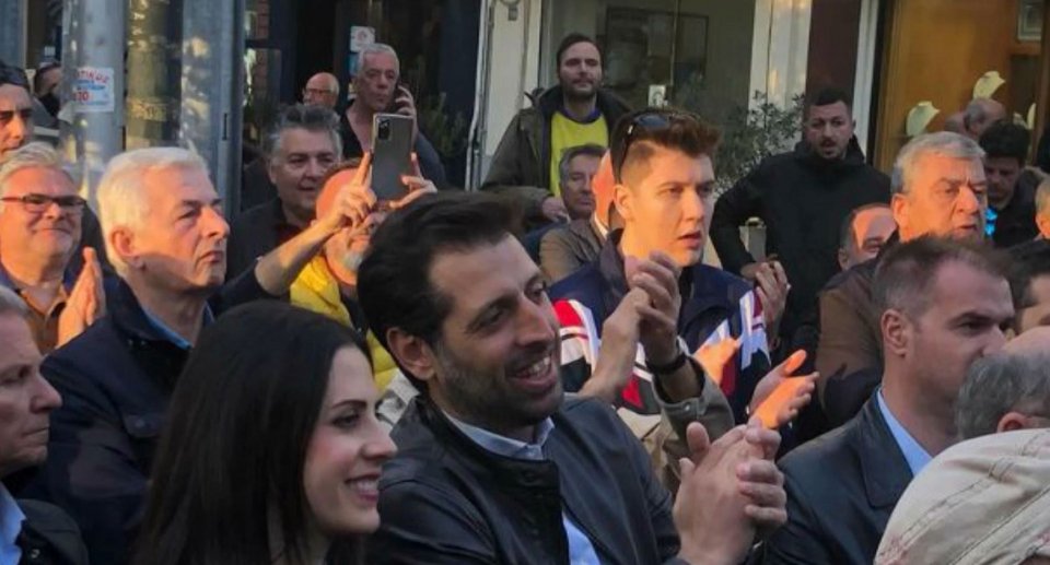 Η Ελένη Χρονοπούλου στην ομιλία Ανδρουλάκη στη Ν. Φιλαδέλφεια