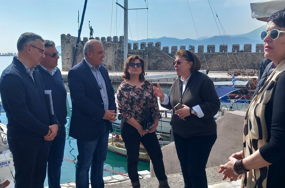 Αυτοψία Λ. Μενδώνη στο ενετικό λιμάνι Ναυπάκτο