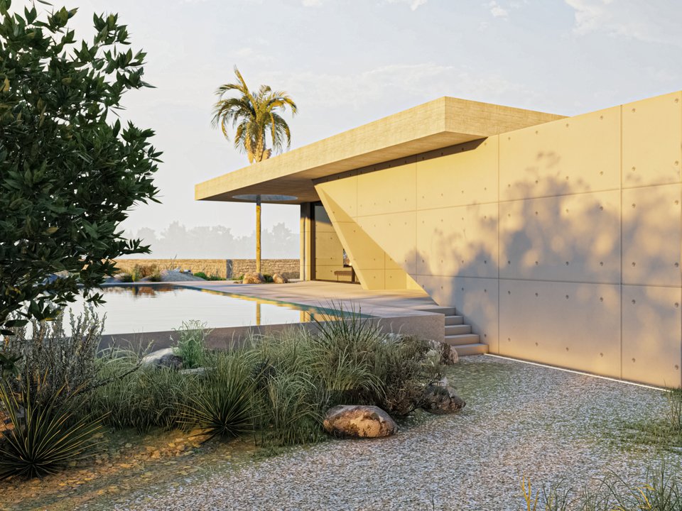 Μια αίθηση γαλήνης πλάι στην πισίνα.