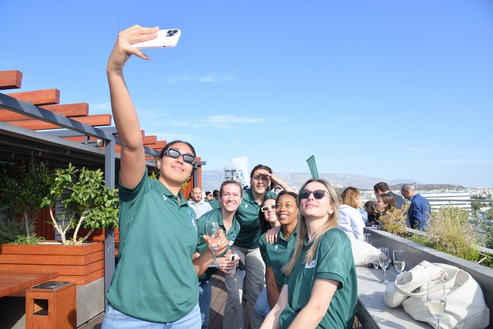 Αθλήτριες της ομάδας βόλεϊ του Παναθηναϊκού Α.Ο. 