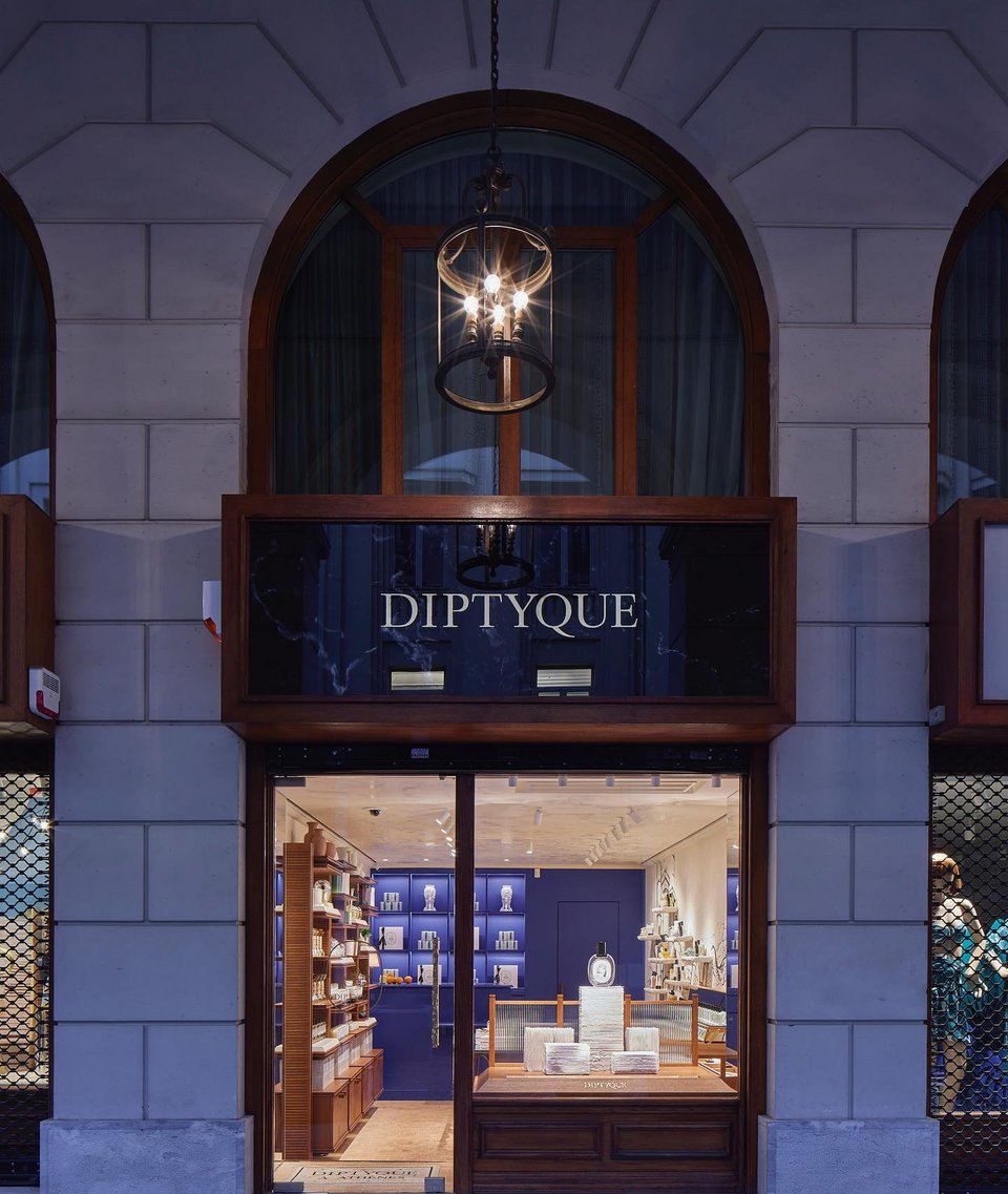 H πρόσοψη της Diptyque στην οδό Βουκουρεστίου