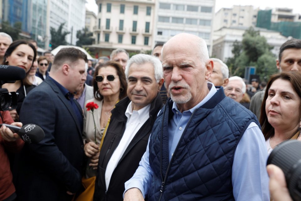 Γιώργος Παπανδρέου στη συγκέντρωση για την Πρωτομαγιά