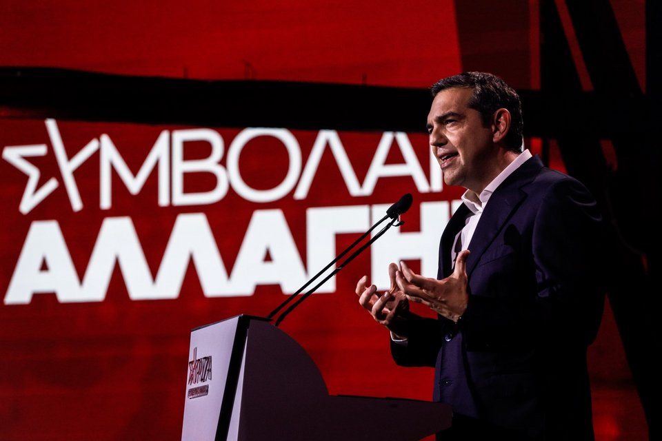 Ο πρόεδρος του ΣΥΡΙΖΑ στην παρουσίαση του προγράμματος διακυβέρνησης «Συμβόλαιο για την Αλλαγή» / Φωτογραφία: Eurokinissi-Κονταρίνης Γιώργος