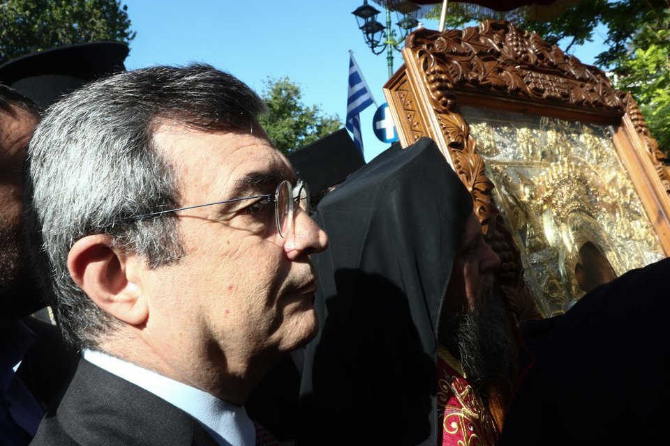 Αναχώρησε για το Πρωτάτο του Αγίου Όρους η ιερή εικόνα της Παναγίας «Άξιον Εστί» / Φωτογραφία: Eurokinissi