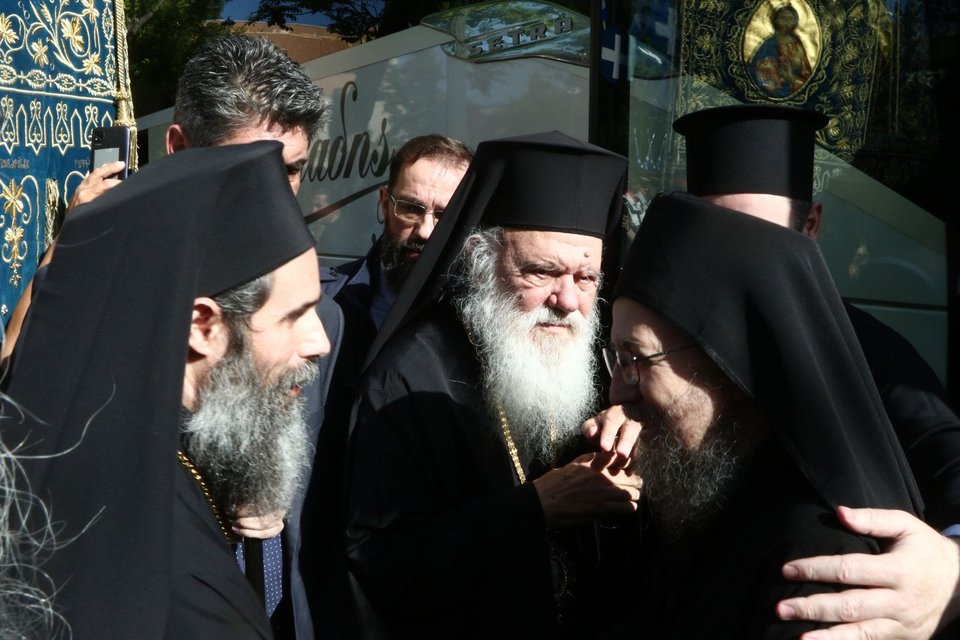 Αναχώρησε για το Πρωτάτο του Αγίου Όρους η ιερή εικόνα της Παναγίας «Άξιον Εστί» / Φωτογραφία: Eurokinissi