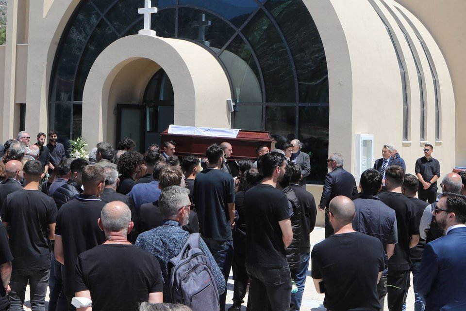 Κηδεία του προέδρου του ΠΑΣ Γιάννινα, Γιώργου Χριστοβασίλη / Φωτογραφία: Eurokinissi