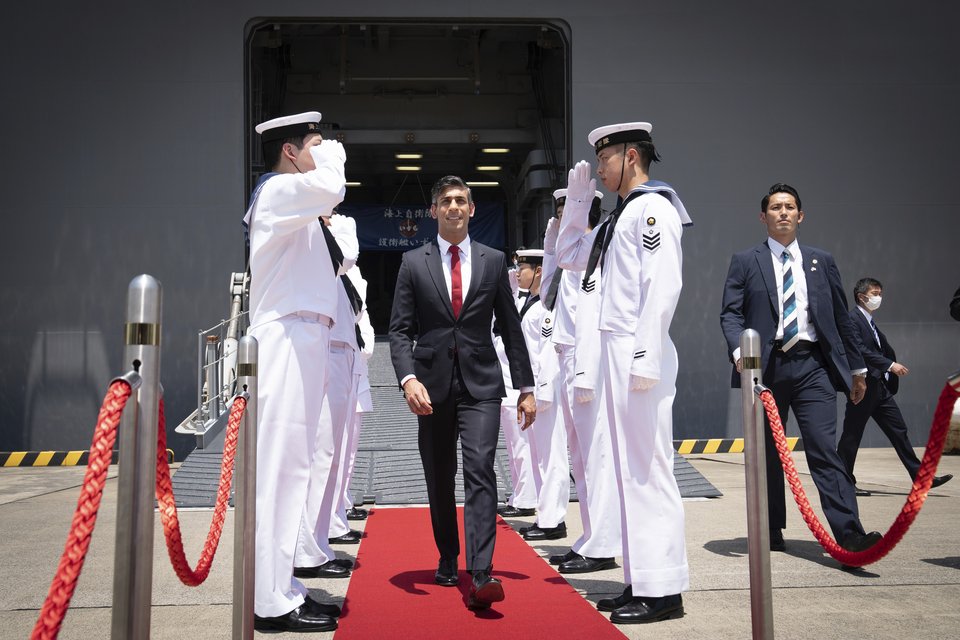 Ο Βρετανός πρωθυπουργός Ρίσι Σούνακ / Stefan Rousseau/Pool Photo via AP