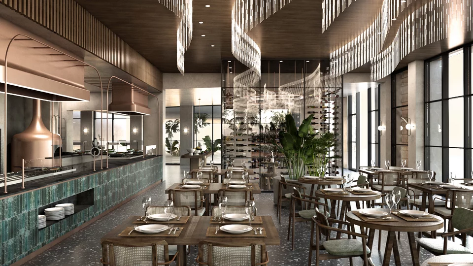 Ο σχεδιασμός του εστιατορίου Αnása