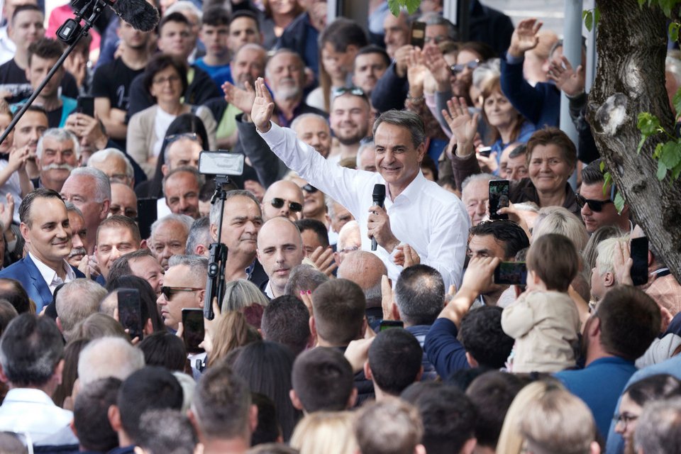 Ο Κυριάκος Μητσοτάκης σε ομιλία στην Πάργα/ Φωτογραφία: Γρ. Τύπου πρωθυπουργού