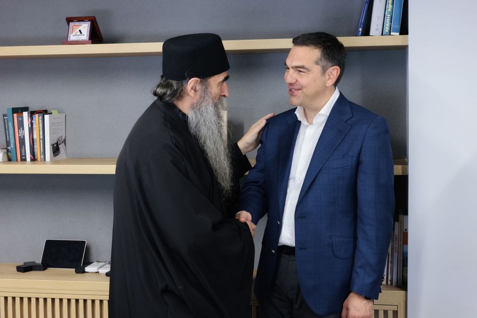 Συνάντηση του προέδρου του ΣΥΡΙΖΑ-ΠΣ, Αλέξη Τσίπρα, με τους εκπροσώπους της Ιεράς Κοινότητας