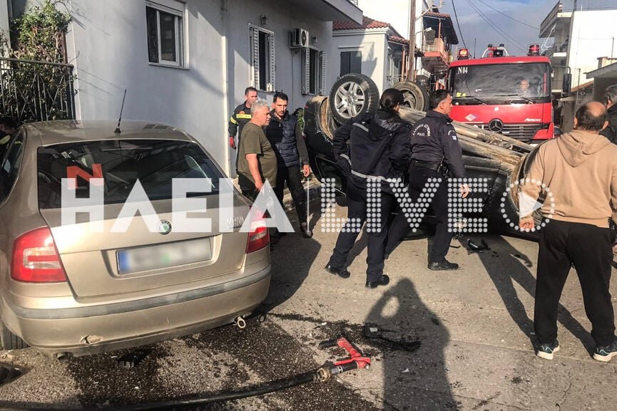 Σοβαρό τροχαίο με τρεις τραυματίες στην Αμαλιάδα